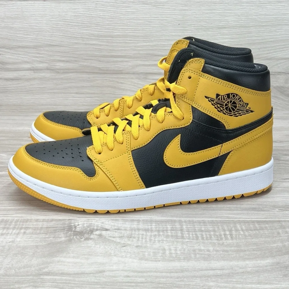 Nike Air Jordan 1 Golf High Pollen Black/Yellow Men's Size 13 DQ0660-100